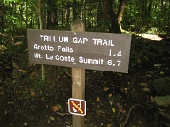 Trillium Gap Trailhead